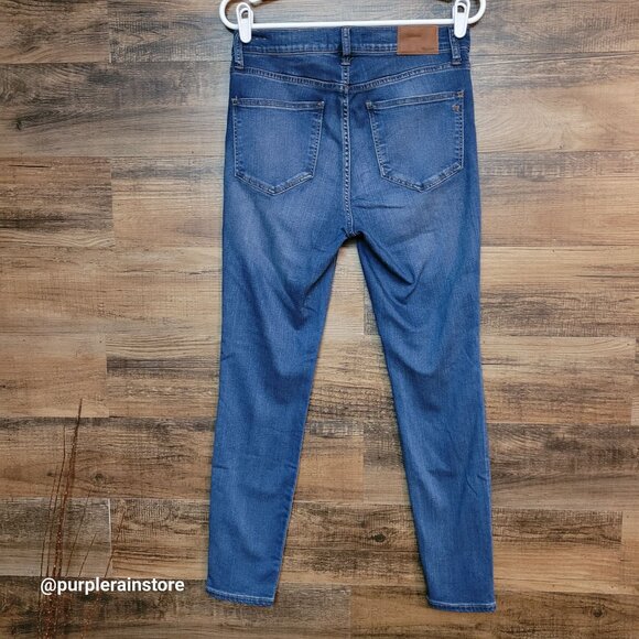 Madewell Jeans 30 Roadtripper Skinny High Rise Orson Wash H5804 Tummy Control - Picture 2 of 12
